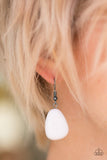Paparazzi "Industry Shine" White Necklace & Earring Set Paparazzi Jewelry