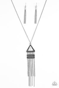 Paparazzi "Anasazi Awe" White Necklace & Earring Set Paparazzi Jewelry