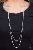 Paparazzi "Rich With Glitz" White Necklace & Earring Set Paparazzi Jewelry