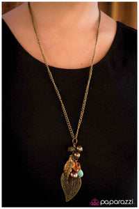 Paparazzi "In My Element" Brass Necklace & Earring Set Paparazzi Jewelry