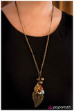Paparazzi "In My Element" Brass Necklace & Earring Set Paparazzi Jewelry