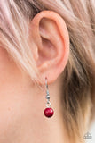 Paparazzi "Prismatic Sunsets" Red Lanyard Necklace & Earring Set Paparazzi Jewelry