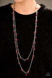 Paparazzi "A Good GLAM Is Hard To Find" Red Necklace & Earring Set Paparazzi Jewelry