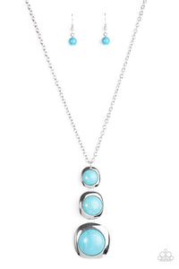 Paparazzi "Stone Tranquility" Blue Turquoise Necklace & Earring Set Paparazzi Jewelry