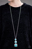 Paparazzi "Stone Tranquility" Blue Turquoise Necklace & Earring Set Paparazzi Jewelry