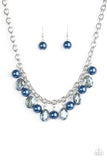 Paparazzi "Celebrity Status" Blue Necklace & Earring Set Paparazzi Jewelry