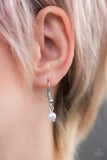 Paparazzi "Glammed If I Do, Glammed If I Don't" White Necklace & Earring Set Paparazzi Jewelry