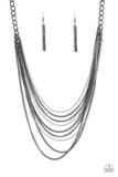 Paparazzi "We Gonna Slay" Black Necklace & Earring Set Paparazzi Jewelry