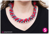Paparazzi "String Me Along - Red" necklace Paparazzi Jewelry