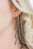 Paparazzi "Chain Reaction" Black Necklace & Earring Set Paparazzi Jewelry