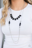 Paparazzi "Call Me Mother Nature" Black Necklace & Earring Set Paparazzi Jewelry
