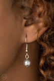 Paparazzi "Vintage Romance" Silver Pearl Choker Necklace & Earring Set Paparazzi Jewelry