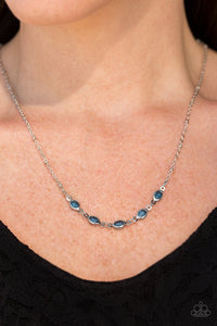 Paparazzi "Take Center Stage" Blue Necklace & Earring Set Paparazzi Jewelry