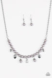 Paparazzi "A HEART-Luck Story" Silver Necklace & Earring Set Paparazzi Jewelry