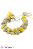 Paparazzi "Hanging By A Thread" Yellow Bracelet Paparazzi Jewelry