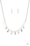 Paparazzi "A HEART-Luck Story" White Necklace & Earring Set Paparazzi Jewelry