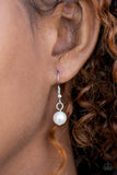 Paparazzi VINTAGE VAULT "Glamour Trove" White Necklace & Earring Set Paparazzi Jewelry