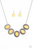 Paparazzi "Bet The Ranch" Yellow Necklace & Earring Set Paparazzi Jewelry