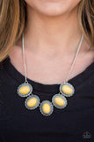 Paparazzi "Bet The Ranch" Yellow Necklace & Earring Set Paparazzi Jewelry