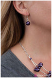 Paparazzi "Instant Classic" Purple Necklace & Earring Set Paparazzi Jewelry