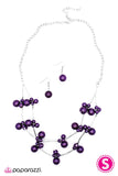 Paparazzi "Instant Classic" Purple Necklace & Earring Set Paparazzi Jewelry