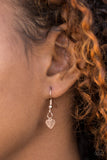 Paparazzi "Fierce Hearts" Rose Gold Necklace & Earring Set Paparazzi Jewelry