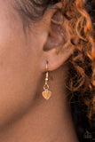 Paparazzi "Fierce Hearts" Gold Necklace & Earring Set Paparazzi Jewelry