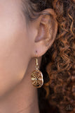 Paparazzi "Cave Vogue" Gold Necklace & Earring Set Paparazzi Jewelry