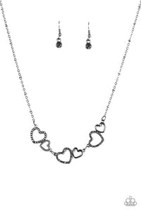 Paparazzi "A LUST-Have" Black Necklace & Earring Set Paparazzi Jewelry
