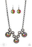 Paparazzi "Hypnotized" Multi Exclusive Necklace & Earring Set Paparazzi Jewelry