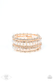 Paparazzi "ICE Knowing You" Rose Gold Exclusive Bracelet Paparazzi Jewelry