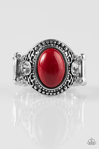 Paparazzi "Beautifully Bali" Red Ring Paparazzi Jewelry