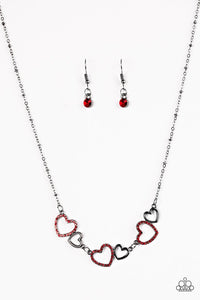 Paparazzi "A LUST-Have" Red Necklace & Earring Set Paparazzi Jewelry