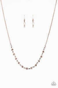 Paparazzi "Dream A Little Dream" Rose Gold Necklace & Earring Set Paparazzi Jewelry