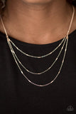 Paparazzi "Modestly Metro" Rose Gold Necklace & Earring Set Paparazzi Jewelry