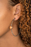 Paparazzi "Treasure Seeker" Orange Earrings Paparazzi Jewelry