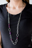 Paparazzi "Marvelously Modern" Purple Necklace & Earring Set Paparazzi Jewelry