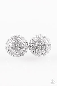 Paparazzi "Wicked Glow" White Post Earrings Paparazzi Jewelry