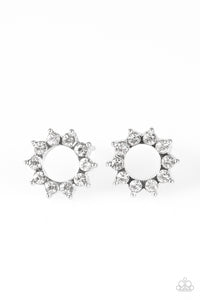 Paparazzi "Richly Resplendent" White Post Earrings Paparazzi Jewelry