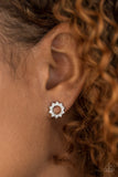 Paparazzi "Richly Resplendent" White Post Earrings Paparazzi Jewelry