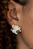Paparazzi "Lily Valleys" Brown Post Earrings Paparazzi Jewelry