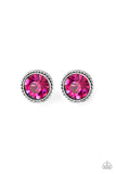 Paparazzi "GLAM Over" Pink Post Earrings Paparazzi Jewelry