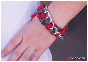 Paparazzi "Hanging By a Thread" Red Bracelet Paparazzi Jewelry