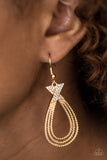 Paparazzi "Fair FAME" Gold Earrings Paparazzi Jewelry