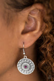 Paparazzi VINTAGE VAULT "Sonoran Spiral" Purple Earrings Paparazzi Jewelry