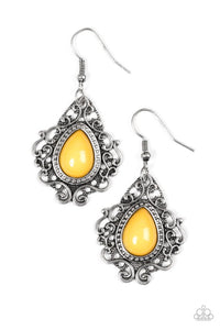 Paparazzi "Grand Cayman Grandeur" Yellow Earrings Paparazzi Jewelry