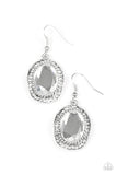 Paparazzi "Queen of Queens" White Earrings Paparazzi Jewelry