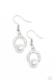 Paparazzi "A Win-Win" White Earrings Paparazzi Jewelry