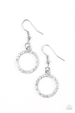 Paparazzi "Runway Glam" White Earrings Paparazzi Jewelry