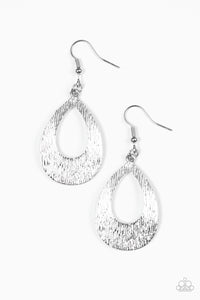 Paparazzi "Been There, SHEEN That" Silver Earrings Paparazzi Jewelry